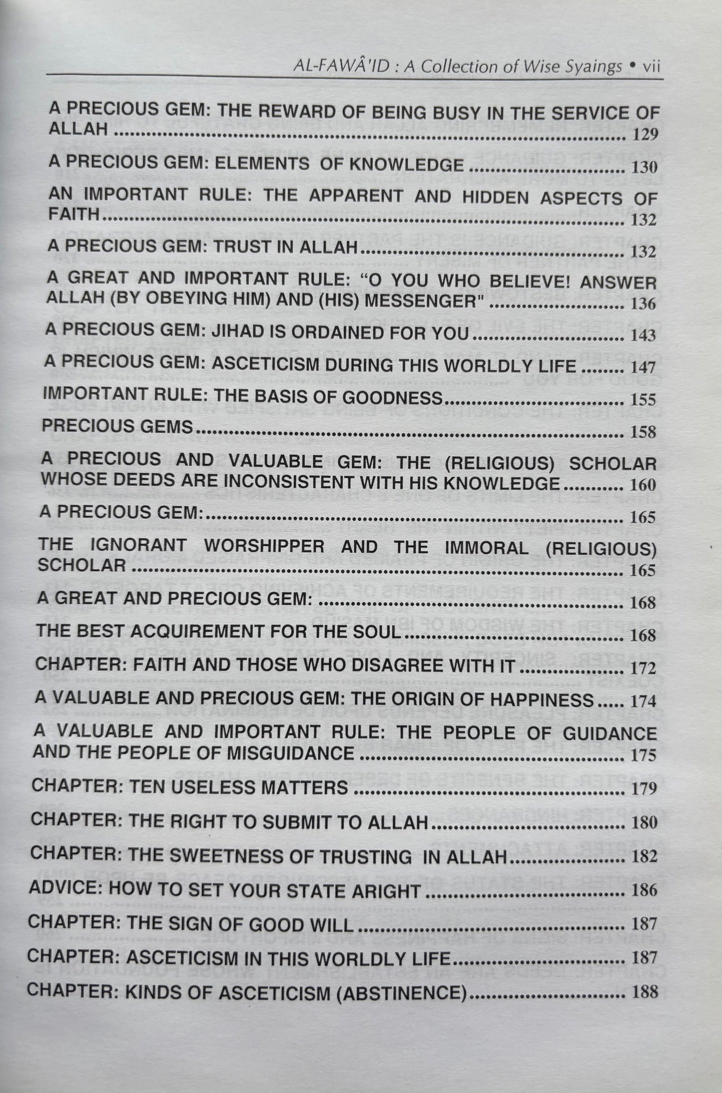 A Collection Of Wise Sayings - Imam Ibn Qayyim