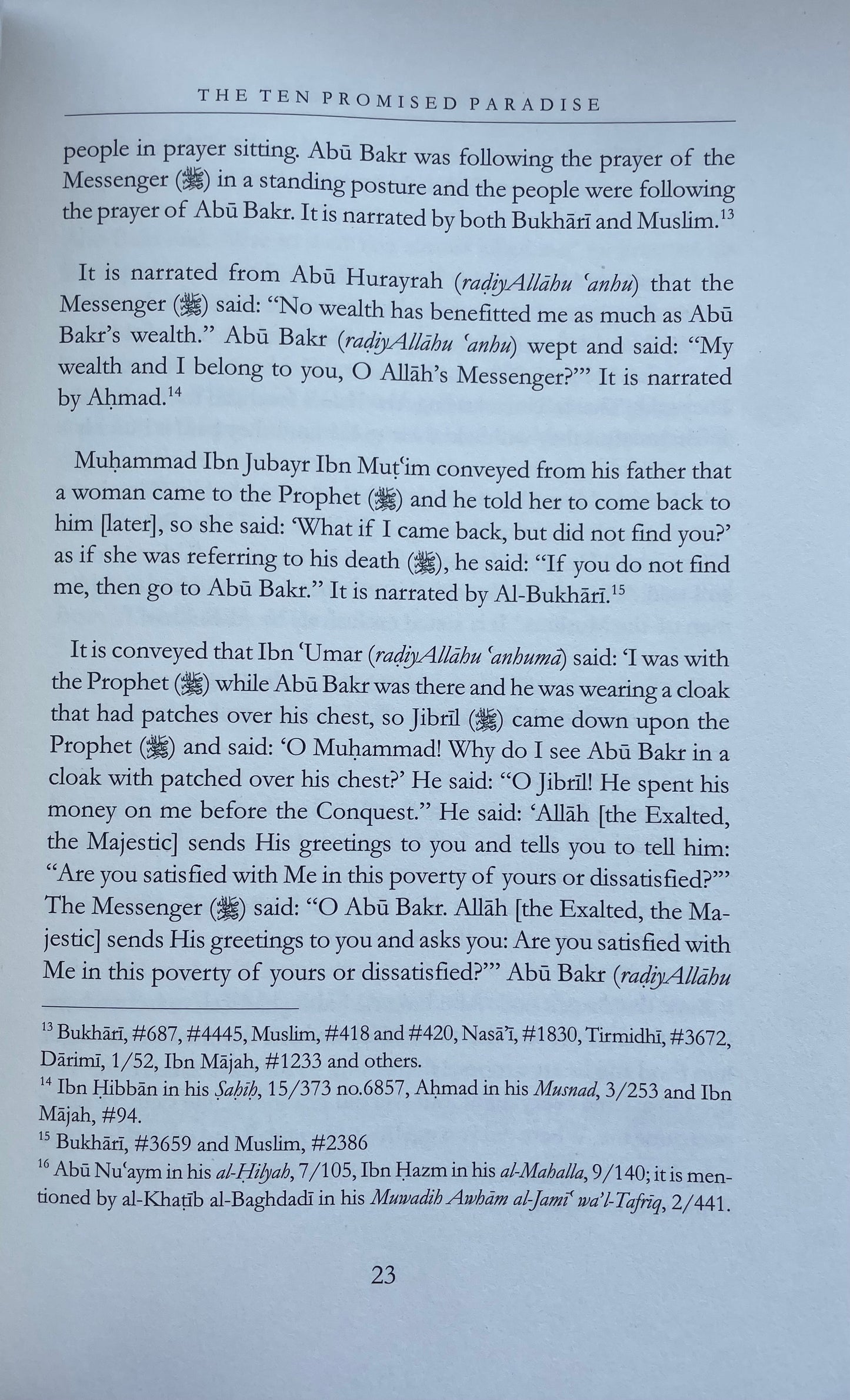 The Ten Promised Paradise (ashara mubashara) - Imam Ibn Al-Jawzi