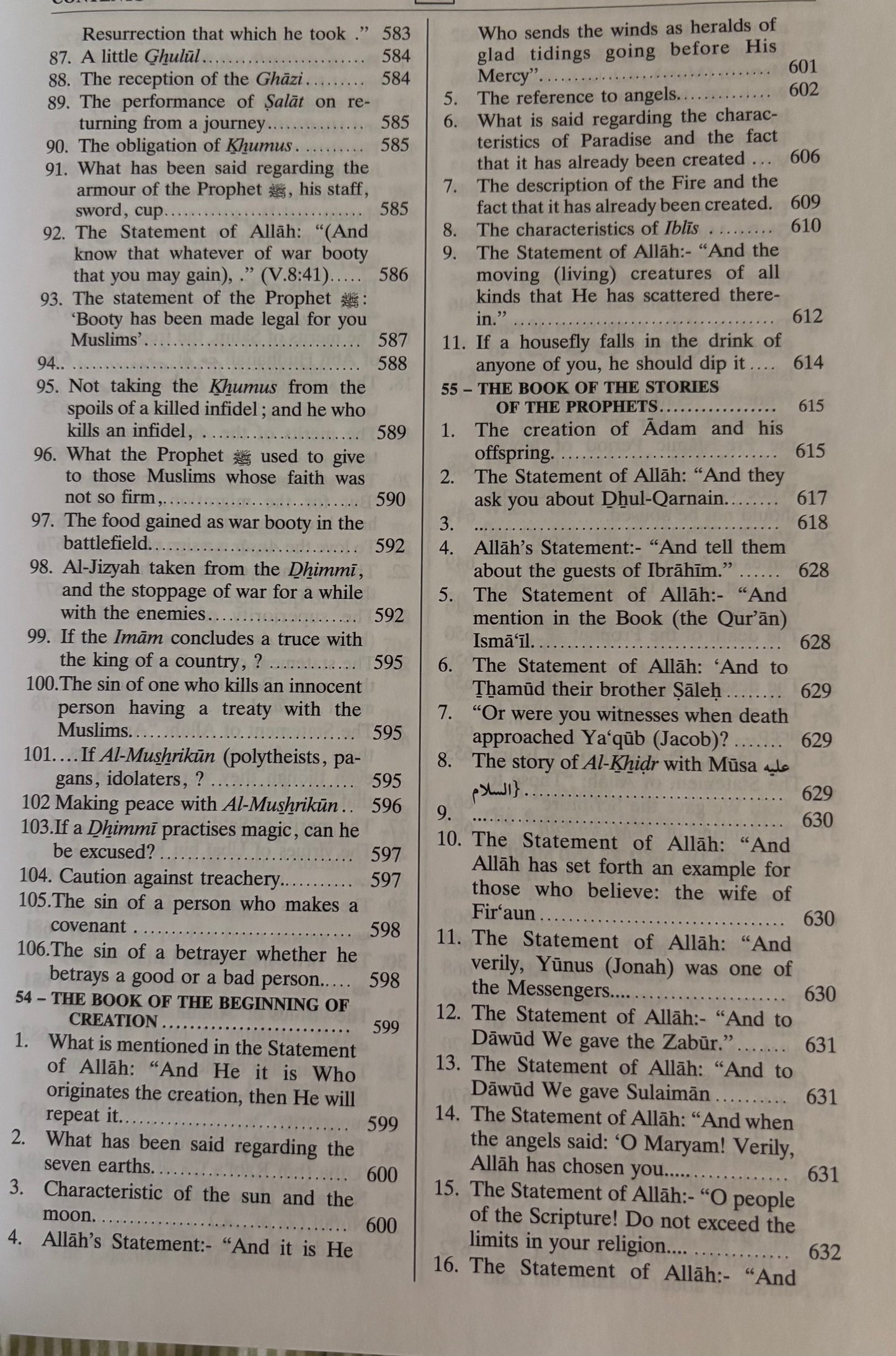 Sahih Bukhari - Summarized (large)