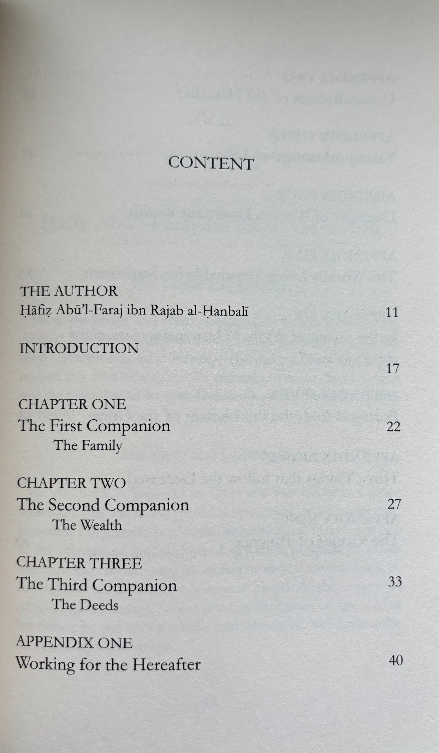 The Three That Follow To The Grave - Imam Ibn Rajab