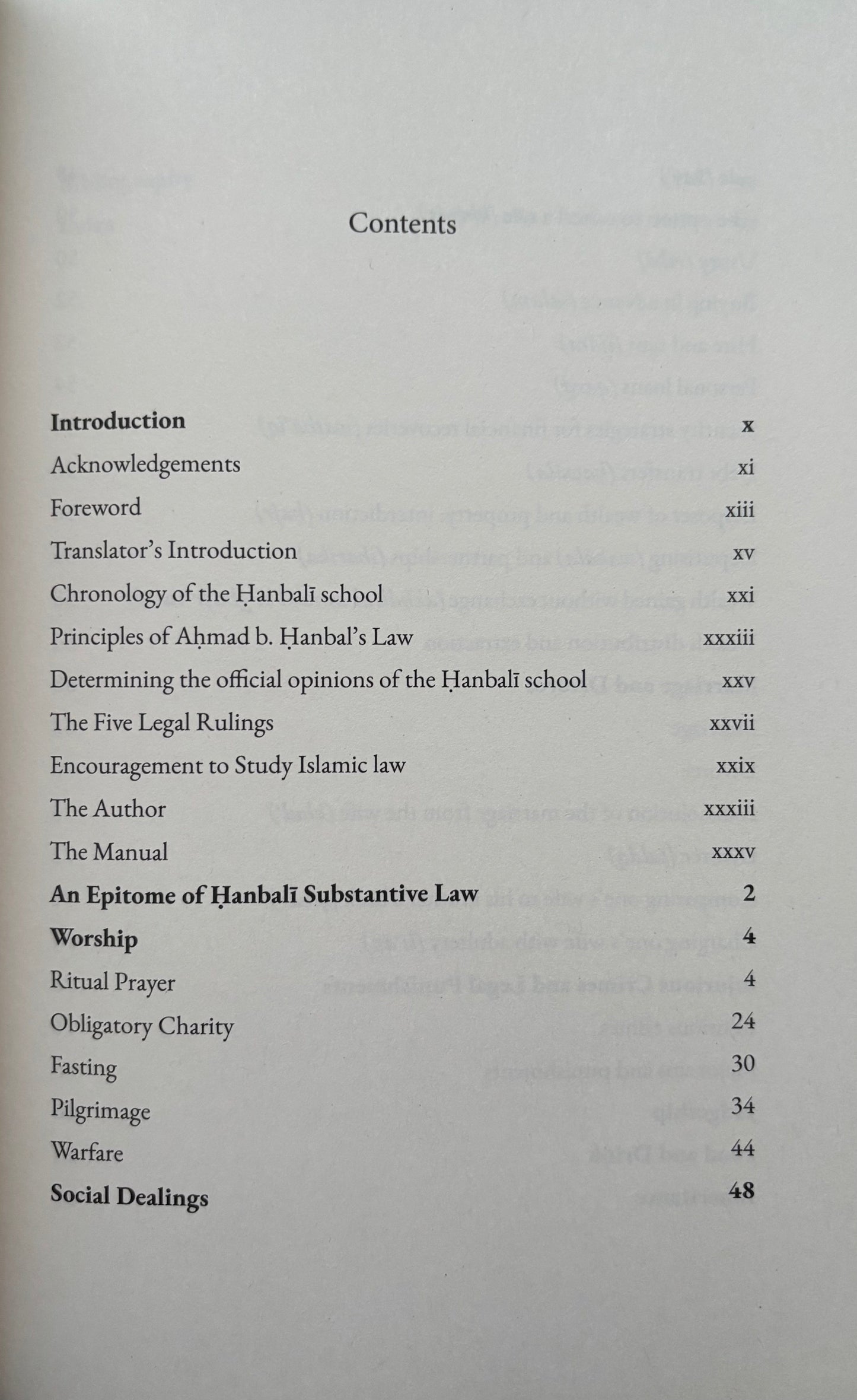 An Epitome of Hanbali Substantive Law